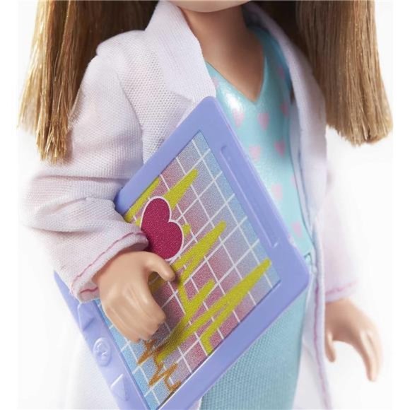 Barbie Doctor Chelsea, Brunette Baby Doll Toy, Great Gift for Girls - Picture 6 of 6